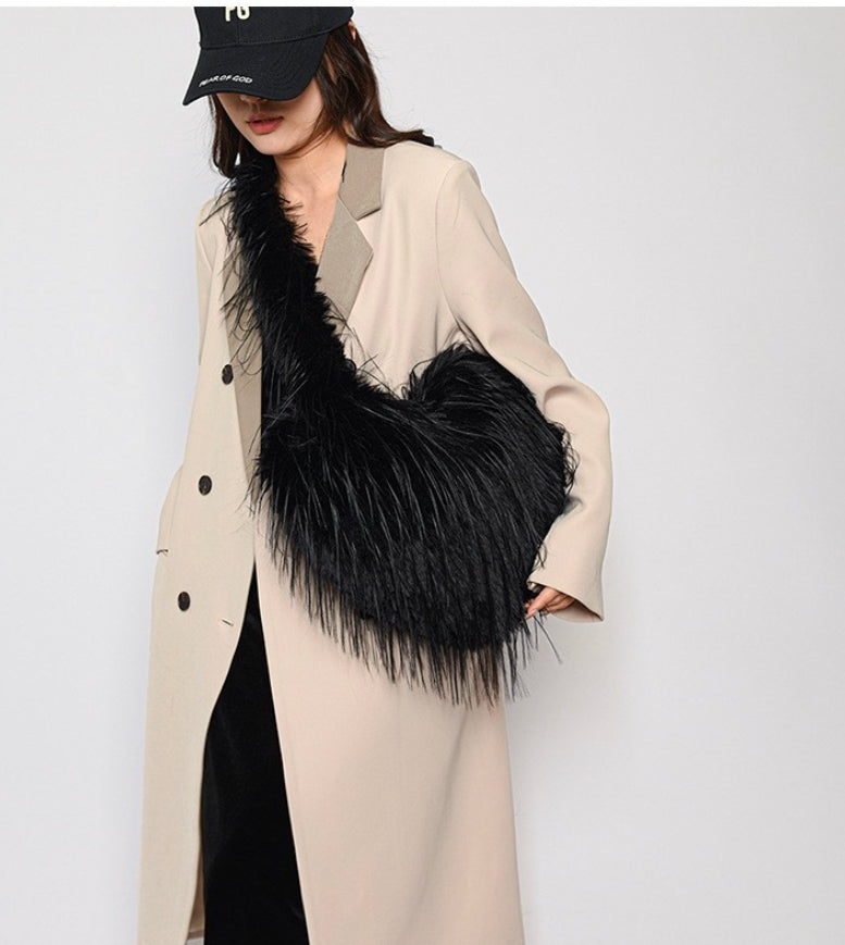 Oversized Fur Crossbody bag