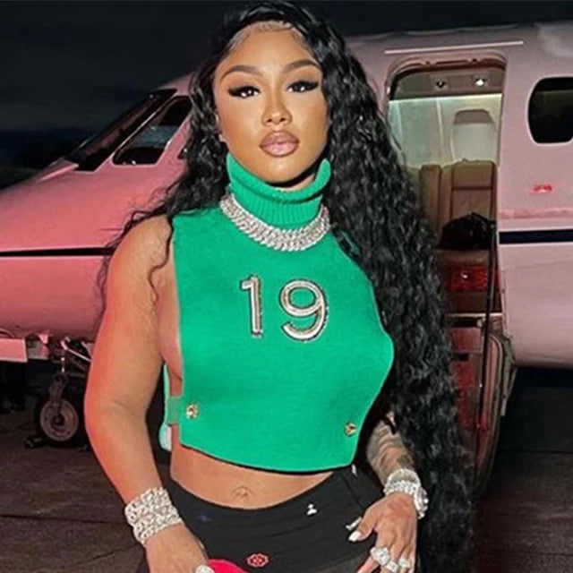 Turtleneck Number Top