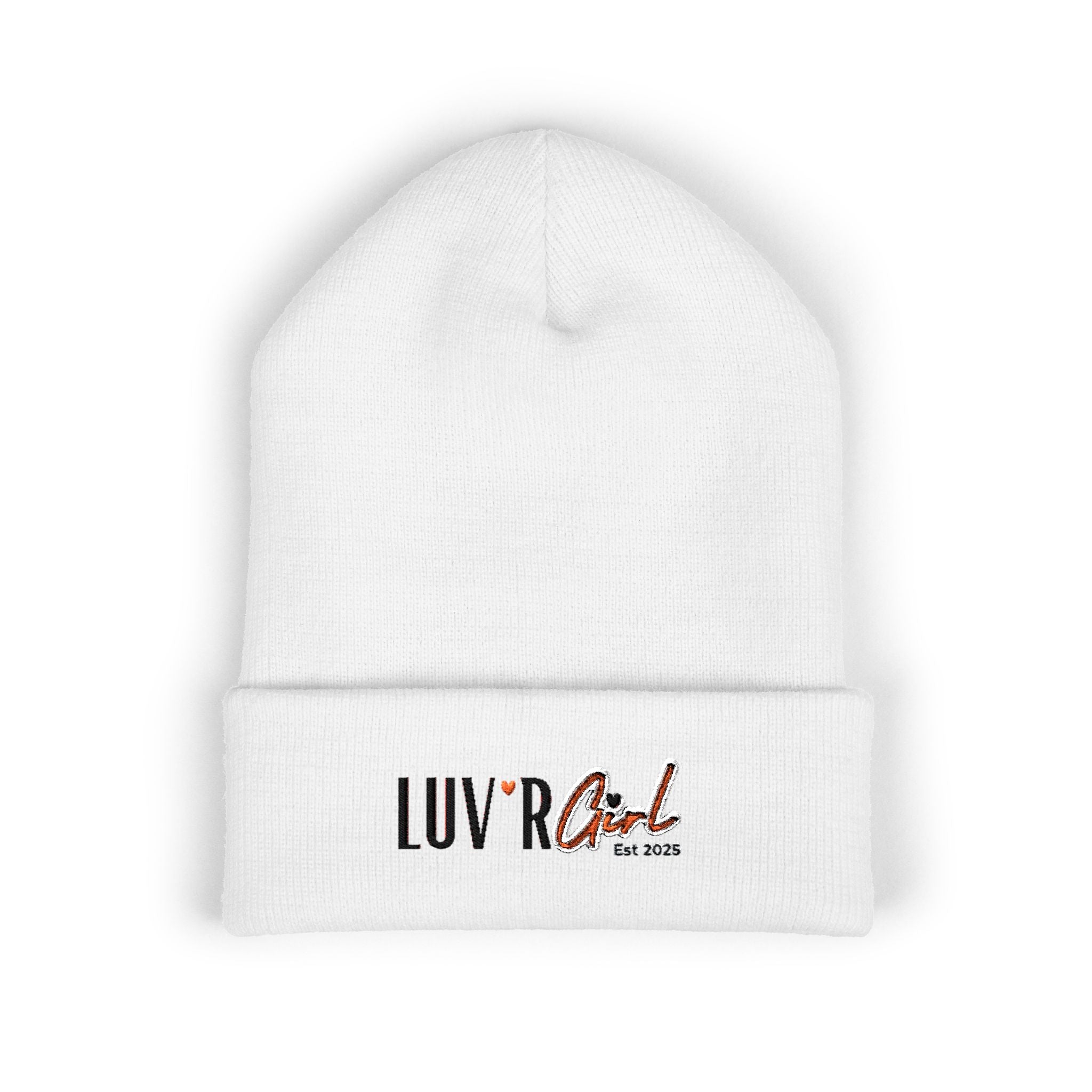 Luv’r Girl Cuffed Beanie (Embroidery)