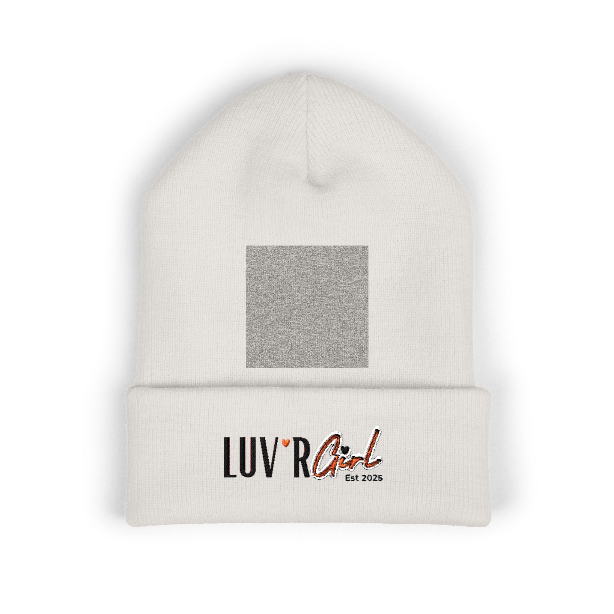 Luv’r Girl Cuffed Beanie (Embroidery)