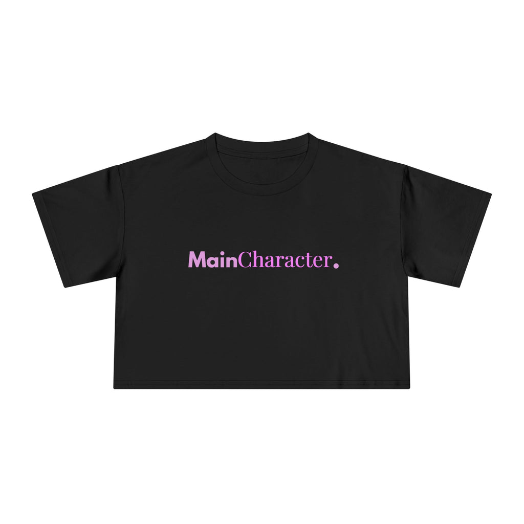 Custom Main Character Cropped Tee — Personalized Women's Crop Top
