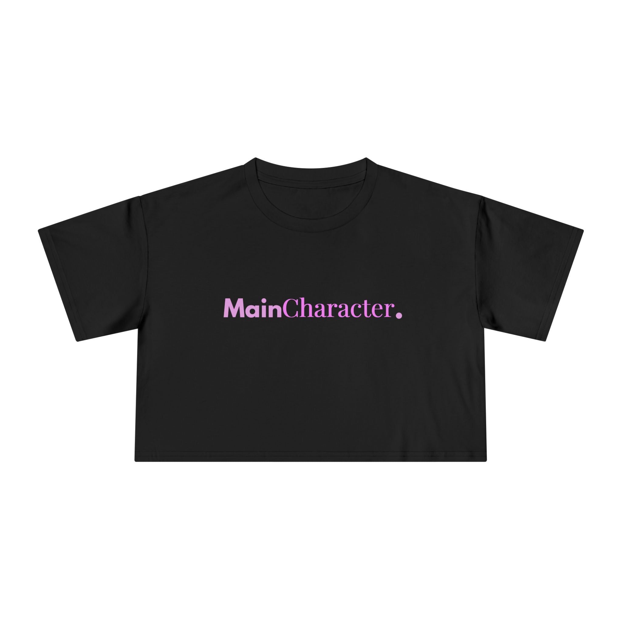 Custom Main Character Cropped Tee — Personalized Women's Crop Top