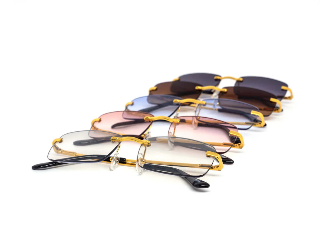 Rimless sunglasses