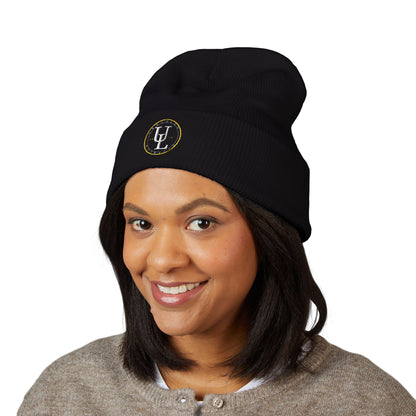 Anniversary Beanie — Minimal Monogram Patch