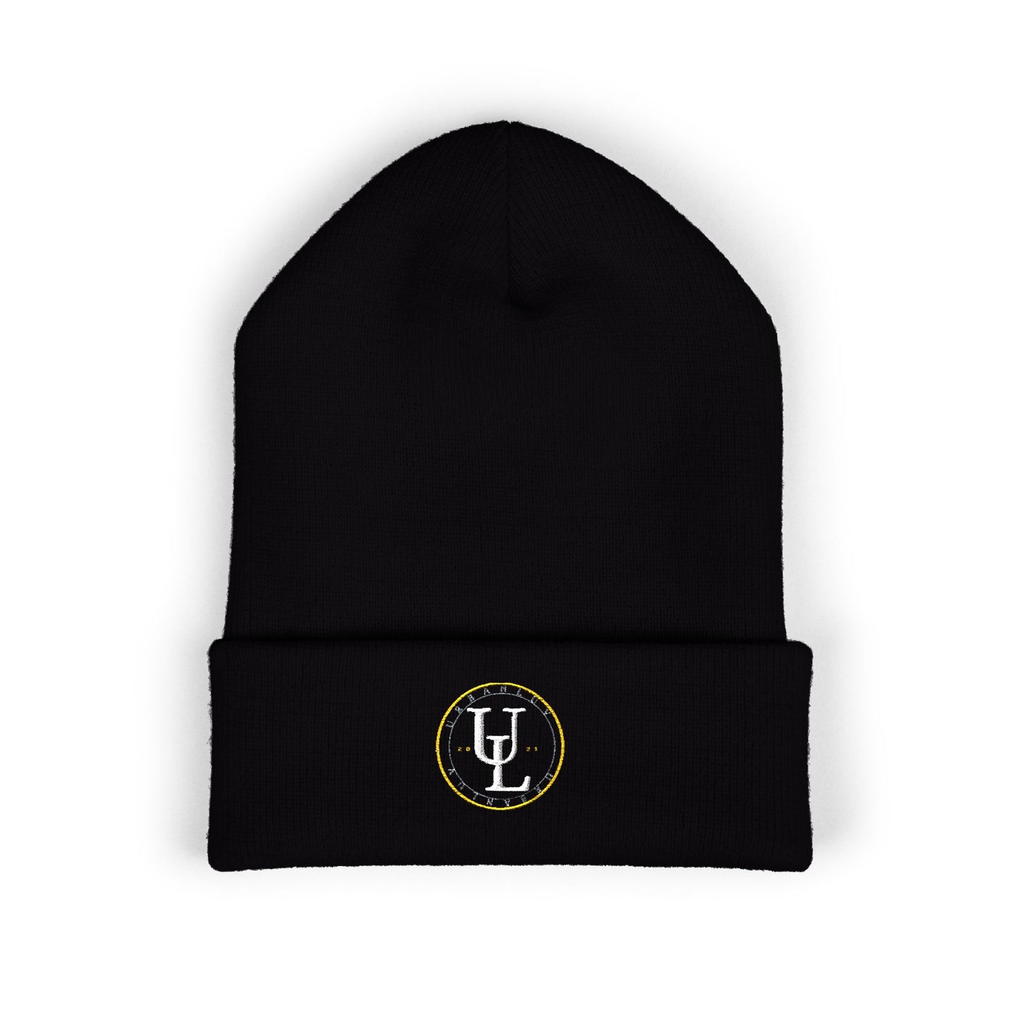 Anniversary Beanie — Minimal Monogram Patch