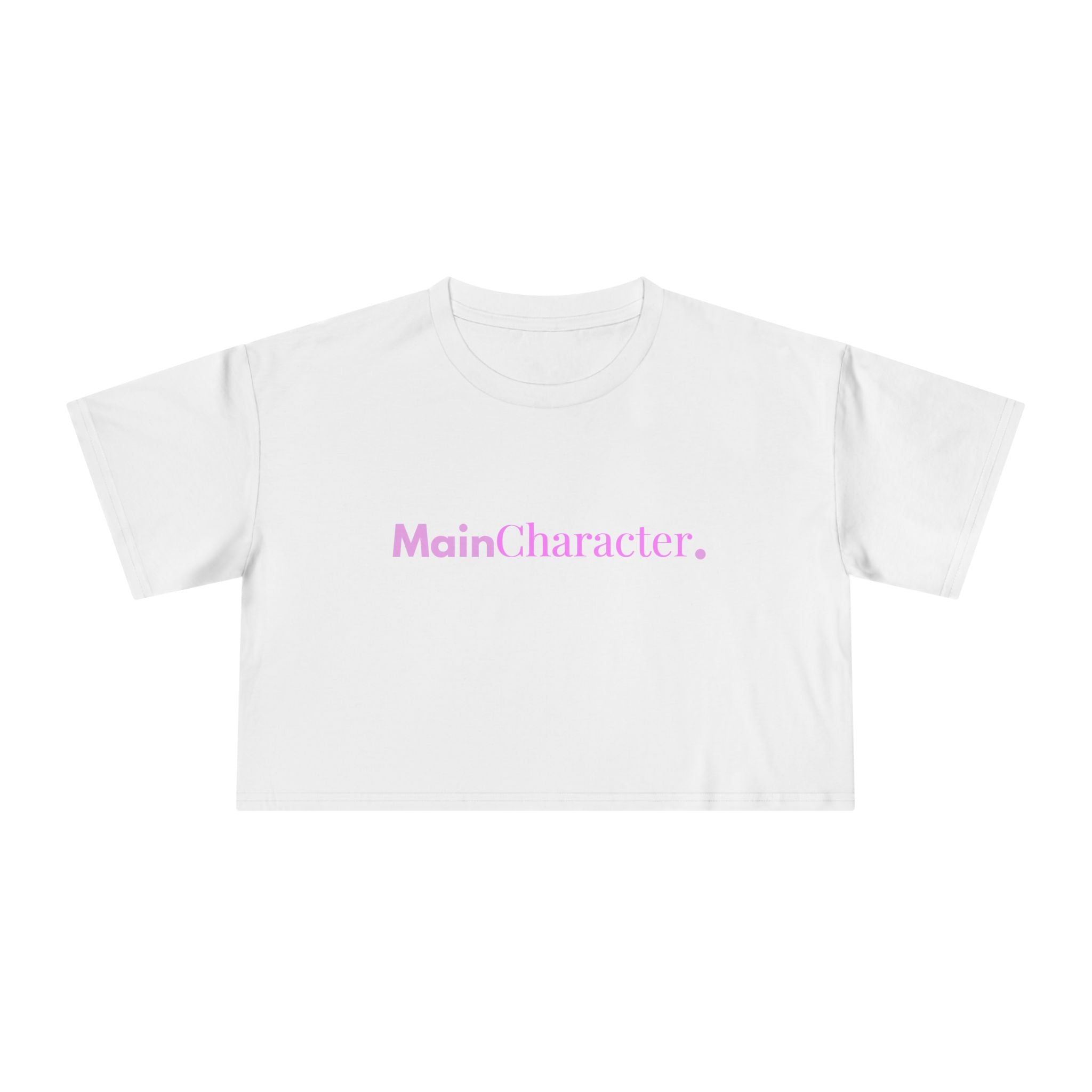 Custom Main Character Cropped Tee — Personalized Women's Crop Top