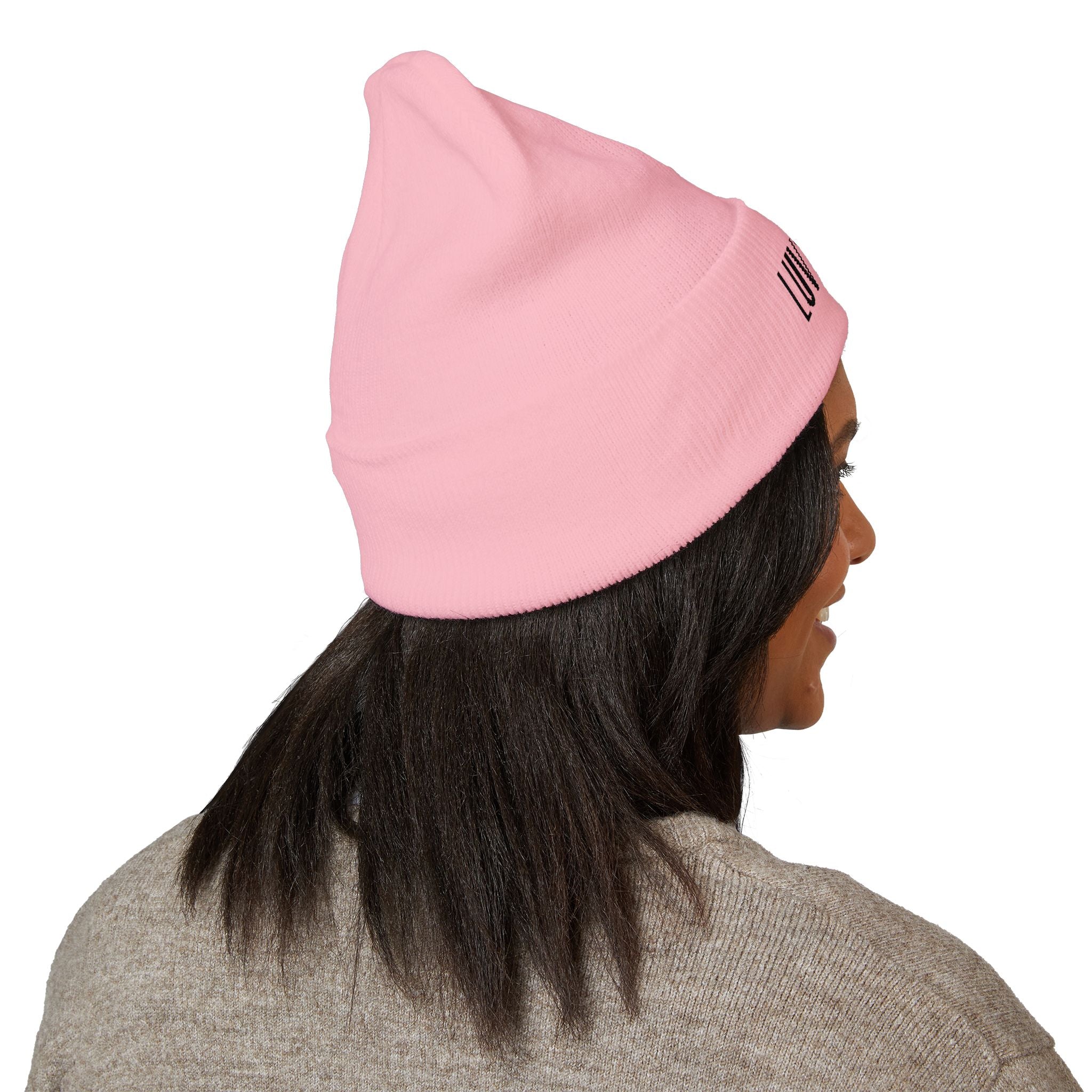 Luv’r Girl Cuffed Beanie (Embroidery)