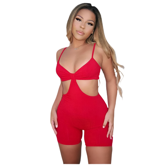 Red jumpsuit