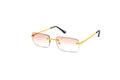 Rimless sunglasses