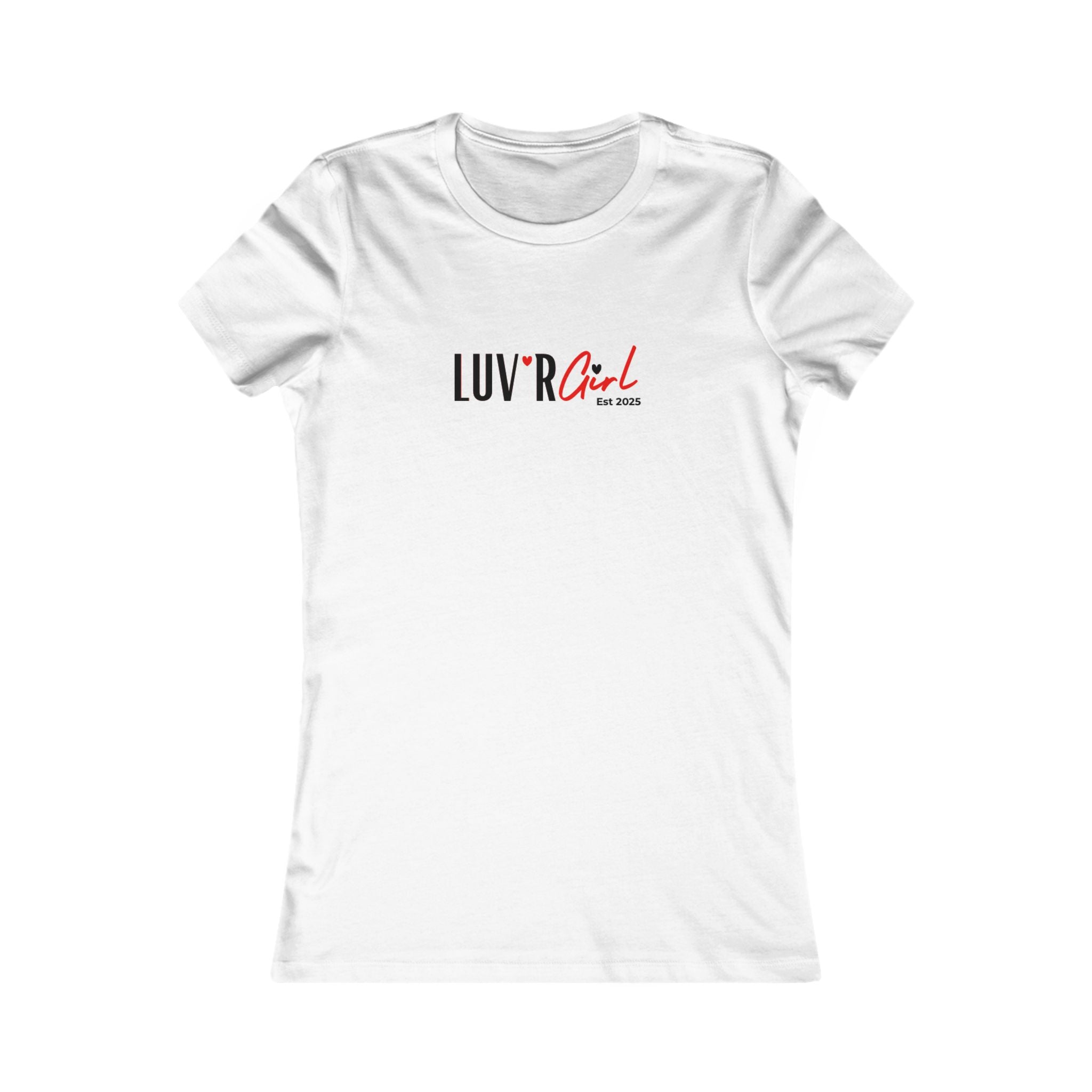 LUV'R Girl Slim Fit Tee – Minimal Logo Women's Graphic T-Shirt