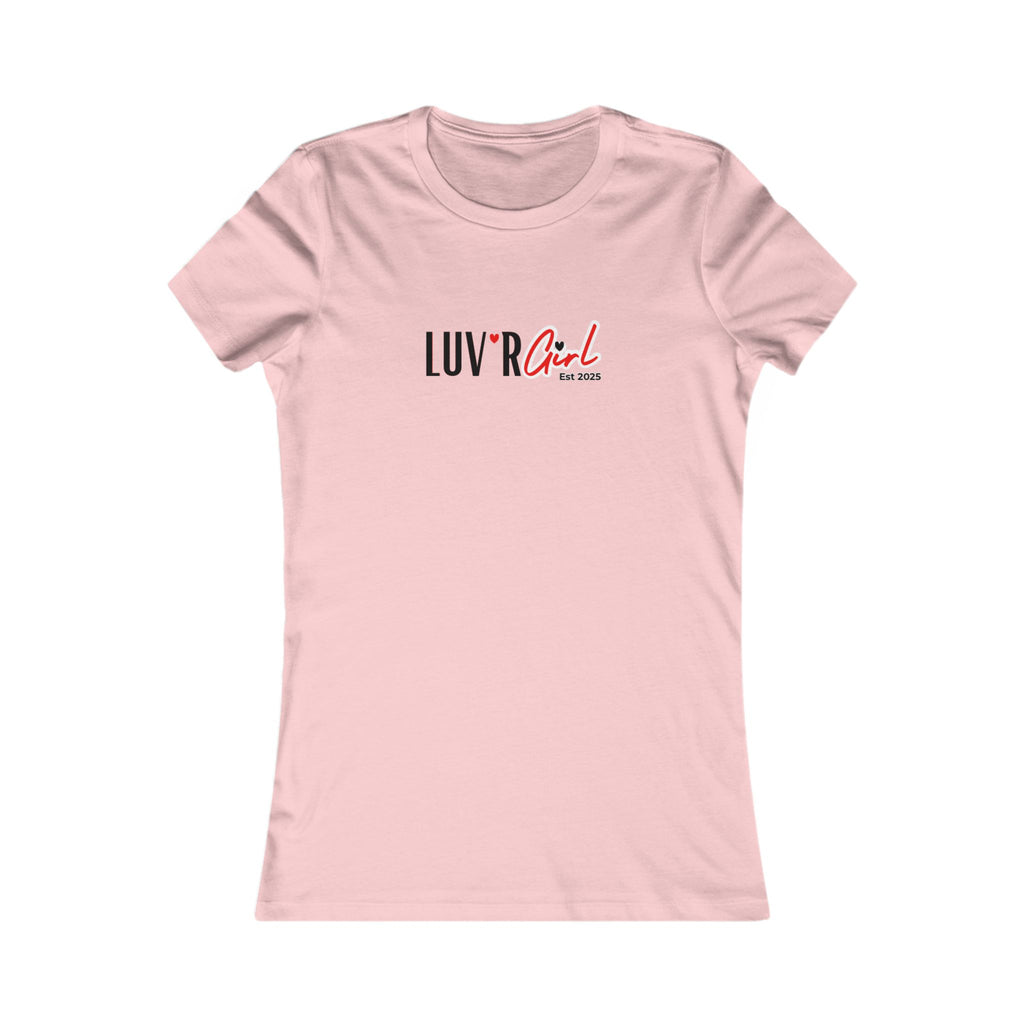 LUV'R Girl Slim Fit Tee – Minimal Logo Women's Graphic T-Shirt