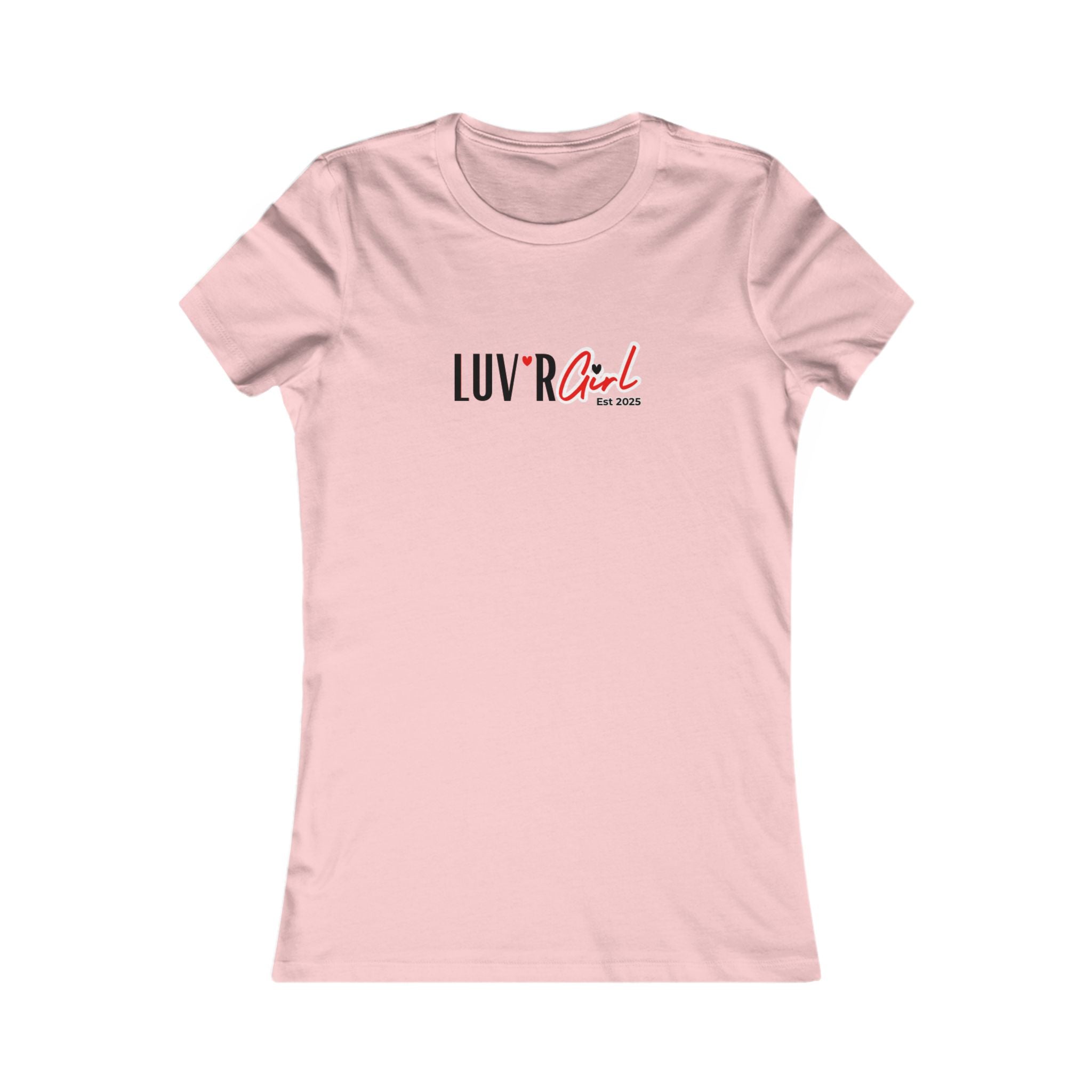 LUV'R Girl Slim Fit Tee – Minimal Logo Women's Graphic T-Shirt