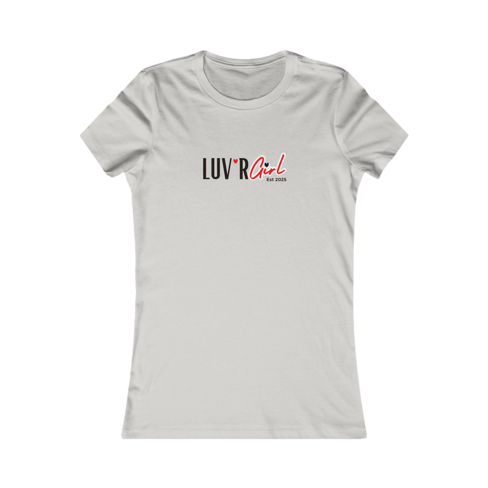 LUV'R Girl Slim Fit Tee – Minimal Logo Women's Graphic T-Shirt