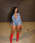 Denim Romper
