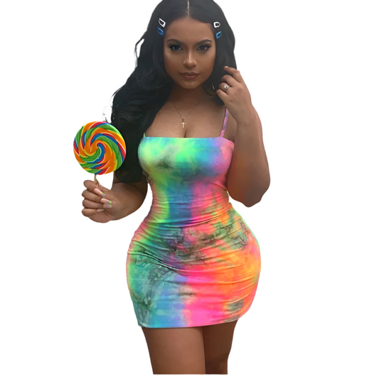 Tie Dye strapped sundress
