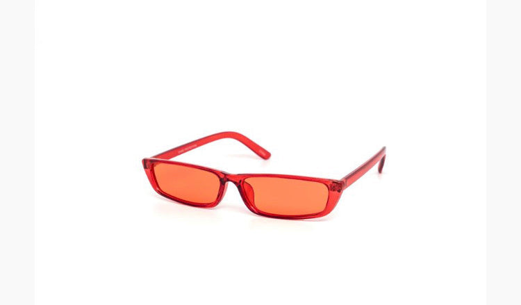 Clear skinny sunglasses
