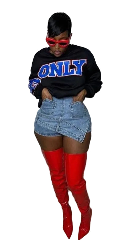 Denim Doll skort