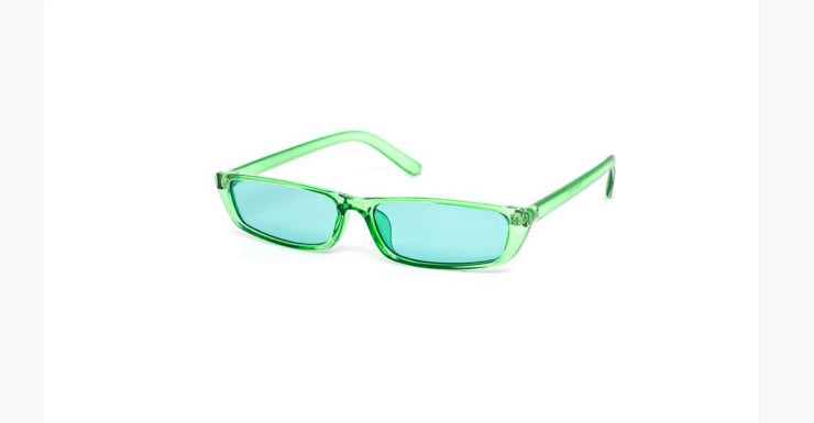 Clear skinny sunglasses