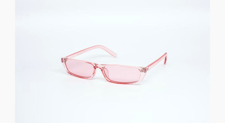 Clear skinny sunglasses