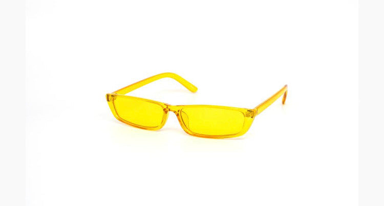 Clear skinny sunglasses