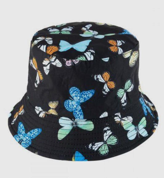 Butterfly bucket hat (reversible)