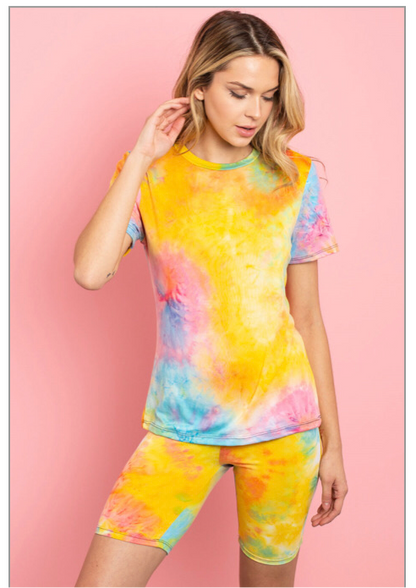 Tie Dye Biker Sets