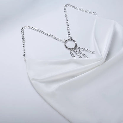 White Satin Dress