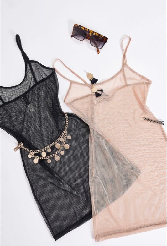 Black sheer cover up