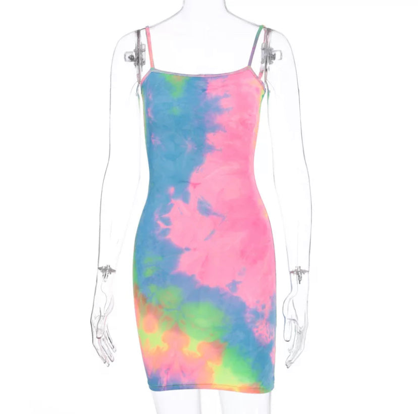 Tie Dye strapped sundress