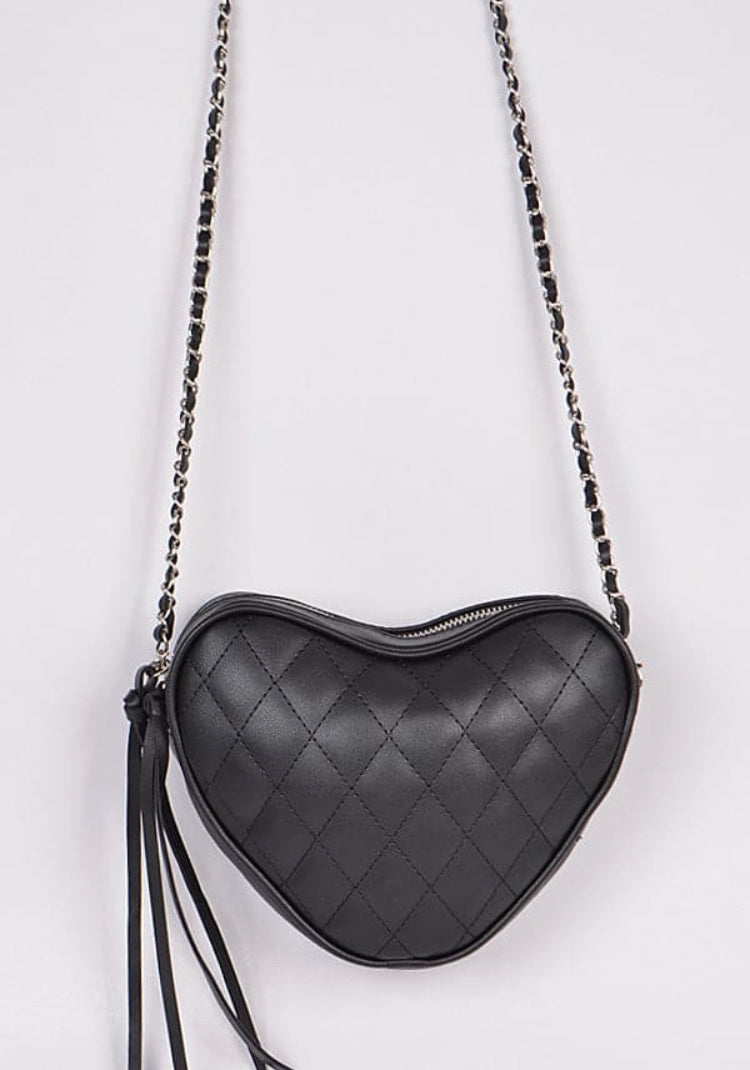Black Heart Crossbody bag