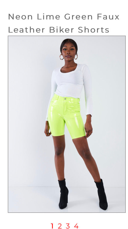 Neon green Biker shorts