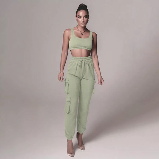 Mint green sweatsuit 2 piece set